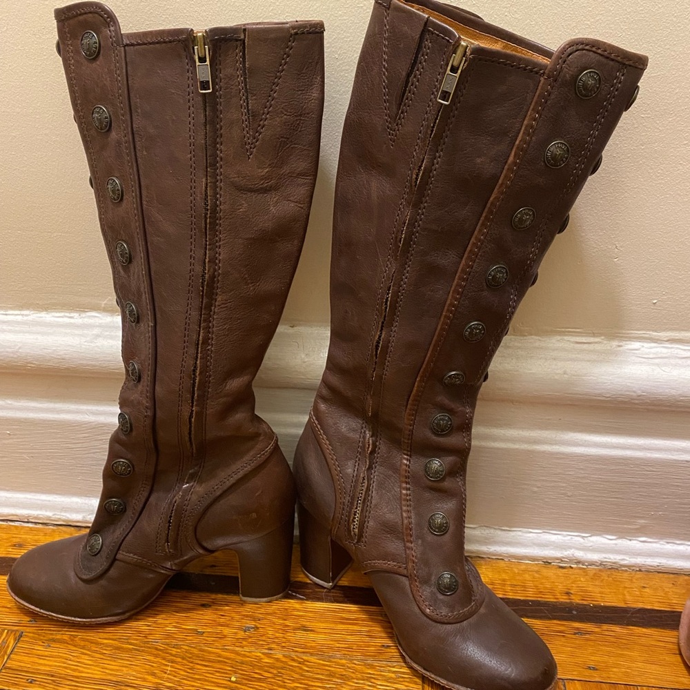 Adriene button boot from Frye